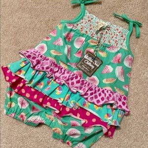 Brand new Matilda Jane fruit salad romper.